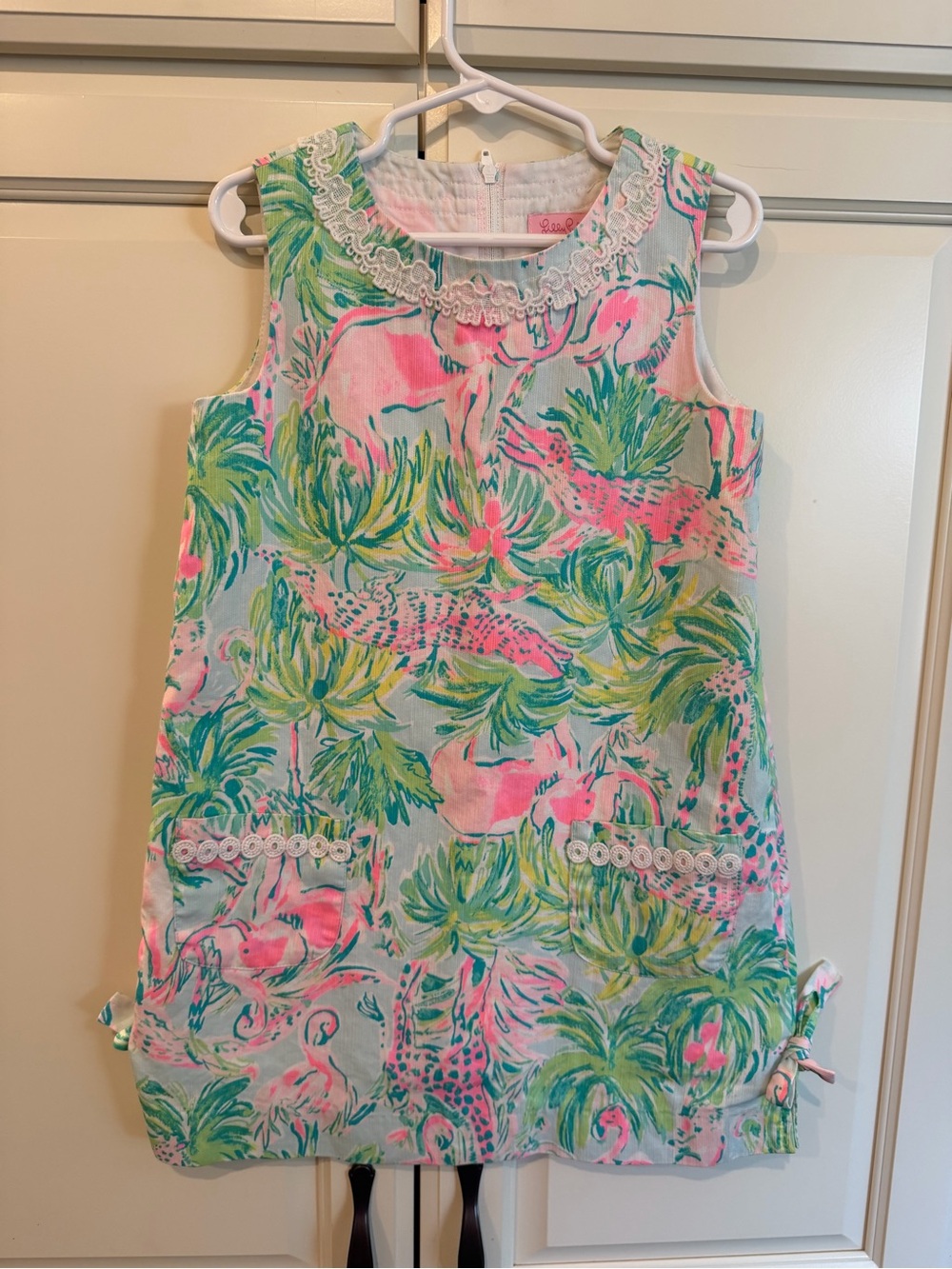 Lilly Pulitzer Mini Mila Shift Dress Seasalt Blue on Parade Print